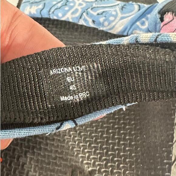 Arizona Love Sandals Trekky Blue Bandanna Sport Sandals size 10 US 40 EU - Picture 7 of 7